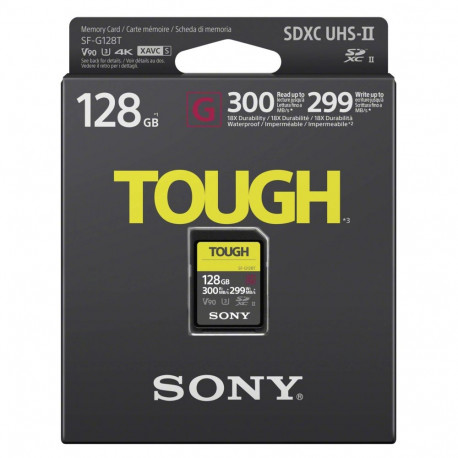 "CARD Sony XC G Tough series 128GB UHS-II Class 10 U3 V90"