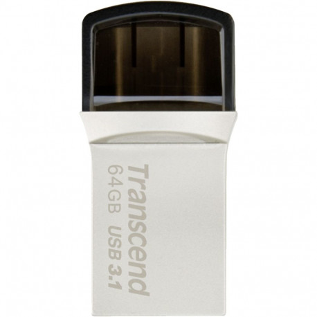 "STICK TRANSCEND JetFlash 890 64GB Silver Plat"