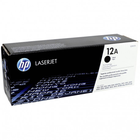 "HP 12A original LaserJet original Toner cartridge Q2612A black standard capacity 2.000 pages 1-pack
