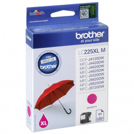 "Brother Tinte LC-225XL-M Magenta bis zu 1.200 Seiten nach ISO/IEC 24711"