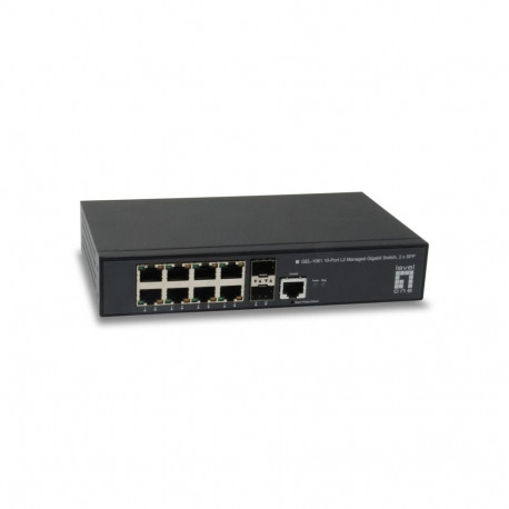 "Switch 8x GE GEL-1061 2xGSFP 19"""