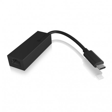 "ICY BOX IB-LAN100-C3 USB-C > Gigabit LAN (ST-BU) Adapter Schwarz"