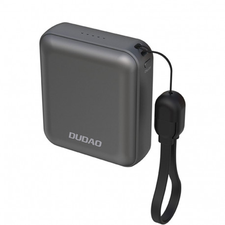 Dudao Dudao K22+ Ultra-Compact Power Bank 10000mAh 22.5W USB-C with Pendant/Cable - Gray