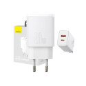 Baseus Baseus Compact Quick Charger, USB, USB-C, 20W (white)