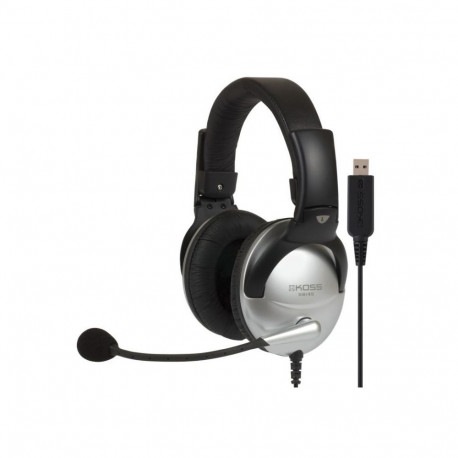 Koss Gaming headphones SB45 USB Wired, On-Ear, Microphone, USB Type-A, Noise canceling, Silver/Black