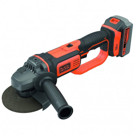 Akku-Winkelschleifer BCG720M1, 18Volt (schwarz/orange, Li-Ionen Akku 4Ah)