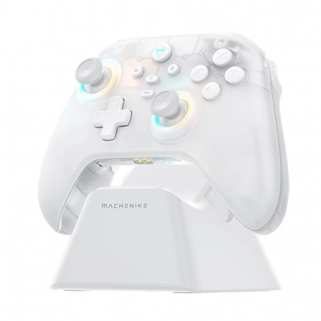 Machenike G3 V2 Wireless Game Controller with Charging Station - White