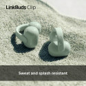 Sony wireless earbuds LinkBuds Clip, green