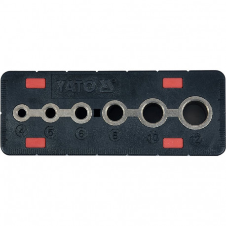Yato Straight Hole Doweling Jig Kit YT-39700, 4mm, 5mm, 6mm, 8mm, 10mm, 12mm, ABS, precise drilling,