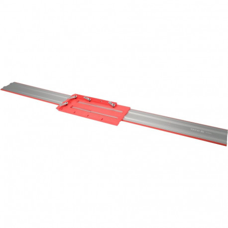 Aluminum guide rail 1400 mm for precise circular saw and router guidance 1 pc YT-36990 YATO
