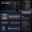 Wireless Router|TP-LINK|Wireless Router|9214 Mbps|Mesh|Wi-Fi 7|USB 3.0|4x2.5GbE|1x2.5GbE|Number of a