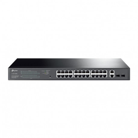 Switch|TP-LINK|Desktop/pedestal|28x10Base-T / 100Base-TX / 1000Base-T|PoE+ ports 24|250 Watts|TL-SG1