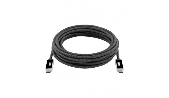 OWC aktiivne optiline kaabel USB4 40Gb/s 4.5M maksimaalne töökindlus pika vahemaa jaoks, must