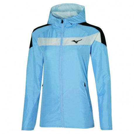 Treeningjakk Mizuno Hoody Jacket Lady's helesinine - L
