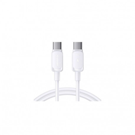 Joyroom cable USB-C - USB-C Multi-Color Series A14 60W 1.2m, white (S-CC100A141W)