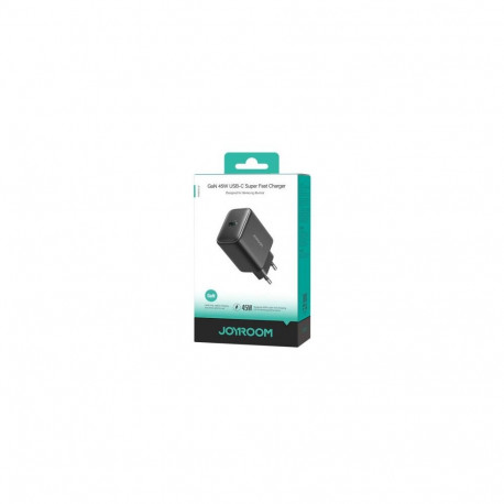 Joyroom Travel Charger GaN Fast Charger Type-C, 45W, PD 3.0, QC 3.0, SFC 2.0, PPS, Black (TCG13)