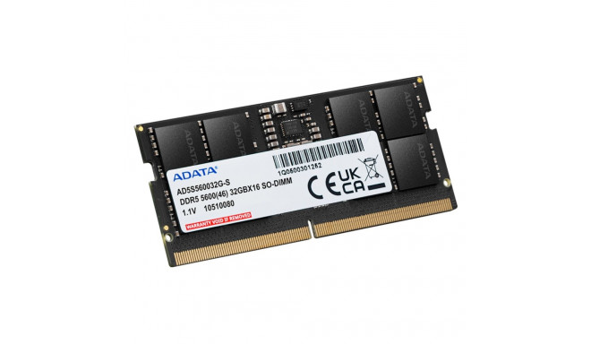 ADATA DDR5 SO-DIMM          32GB AD5S560032G-S