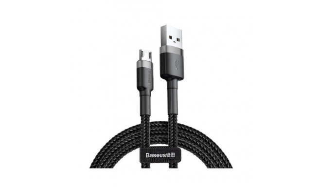 Cable USB A - micro USB 1m QC3.0 Cafule gray+black BASEUS