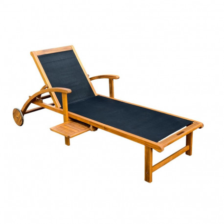 Deck chair FABIOLA black