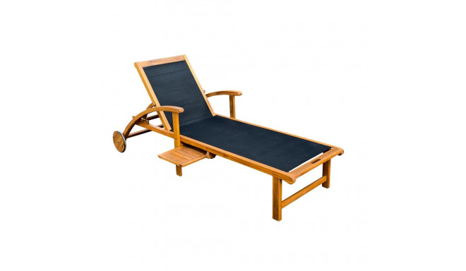 Deck chair FABIOLA black