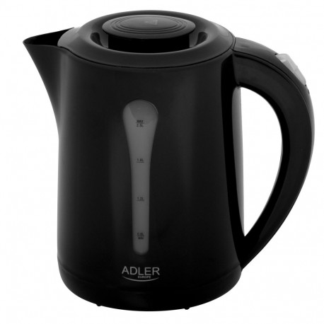 Adler | Kettle | AD 1244 | Electric | 1850 W | 2.5 L | Plastic | 360° rotational base | Black