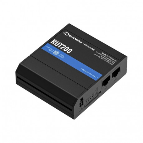 Teltonika LTE Cat 4 Router | RUT200 | 802.11n | 10/100 Mbit/s | Ethernet LAN (RJ-45) ports 2 | Mesh 