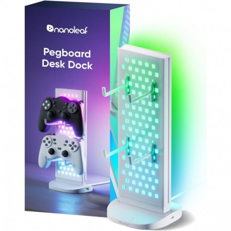 Nanoleaf Pegboard Desk Dock, valge | 15 W | RGB