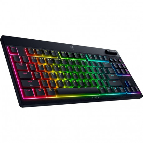 Razer | BlackWidow V4 Low-Profile Tenkeyless HyperSpeed | Keyboard | Wireless | US | Bluetooth | Gre