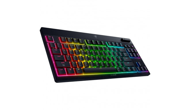 Razer | BlackWidow V4 Low-Profile Tenkeyless HyperSpeed | Keyboard | Wireless | US | Bluetooth | Gre