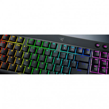 Razer BlackWidow V4 Low-Profile HyperSpeed juhtmevaba klaviatuur US Bluetooth must oranžid lülitid