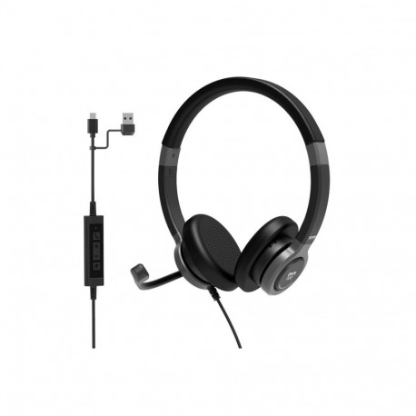 PORT CONNECT | Stereo USB Headphone PRO ON'R 300 | Wired | On-ear | Black | Noise canceling