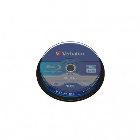 Verbatim BD-R DL 50GB 6x 10 Pack Cake Box 43746