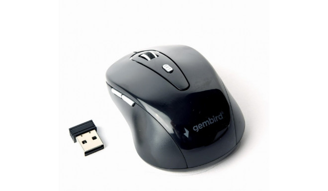 Product Title: 6-Button Wireless Optical Mouse - Black