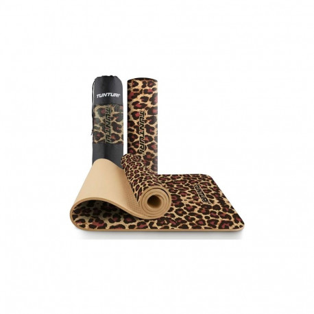 Tunturi Yogamat, 8mm, Leopard Print