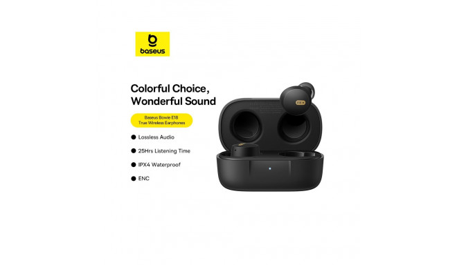 Baseus Bowie E18 True Wireless kõrvaklapid Cosmic | must