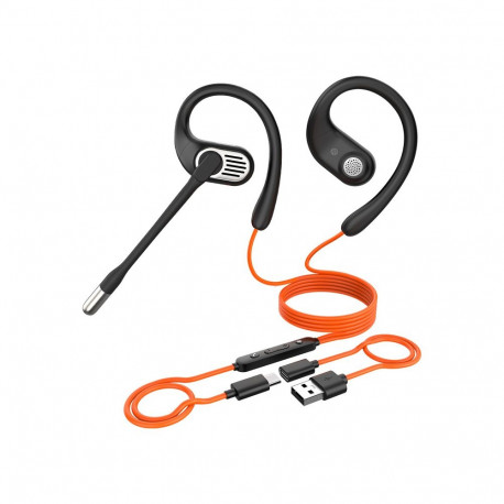 OpenRock Link 10 Wired Over-Ear Headphones (Black)