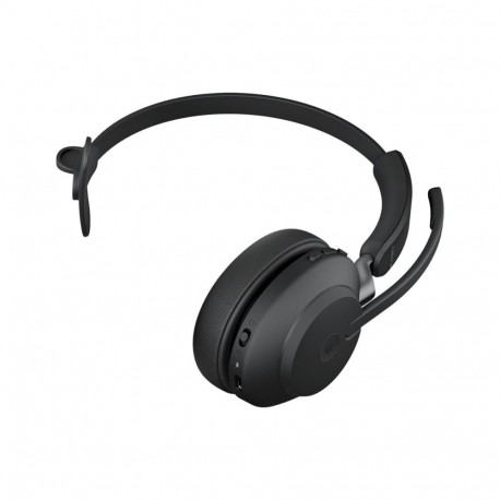 JABRA Evolve2 65 MS Mono Headset on-ear convertible Bluetooth wireless USB-C noise isolating black C