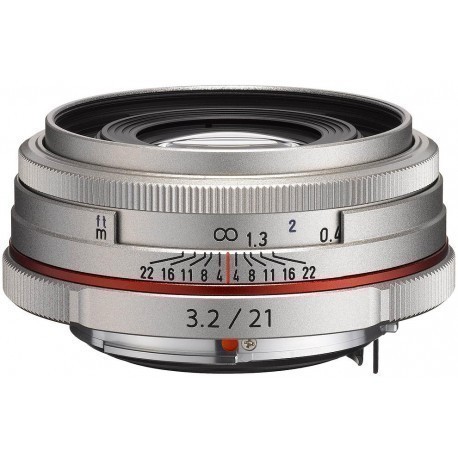HD Pentax DA 21мм f/3.2 AL Limited объектив, серебристый