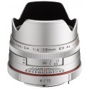 HD Pentax DA 15mm f/4 ED AL Limited hõbedane objektiiv