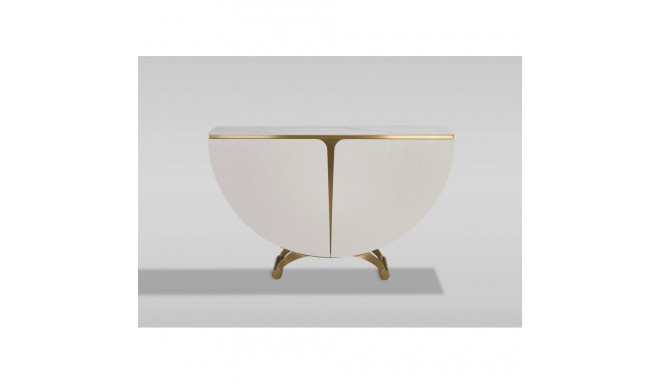 Konsoollaud STILIG, valge/kuldne