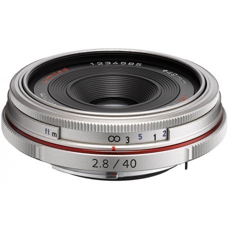 HD Pentax DA 40мм f/2.8 Limited объектив, серебристый