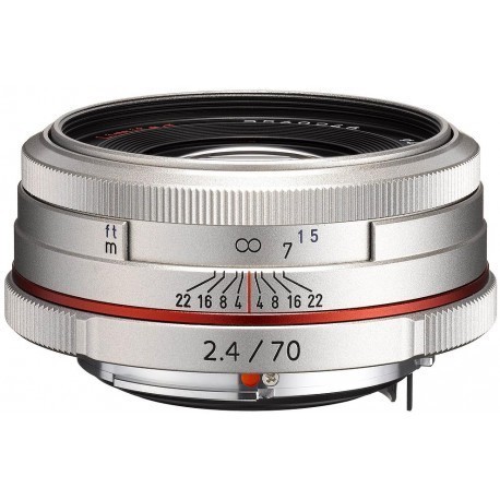 HD Pentax DA 70mm f/2.4 Limited objektīvs, sudrabots