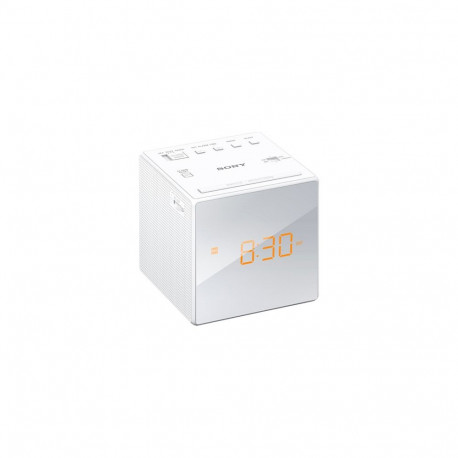 "SONY ICF-C1W Uhrenradio white"