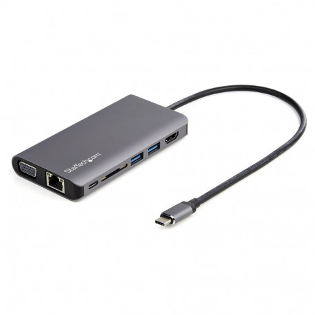 D StarTech USB-C mitmepordiline adapter / dokk