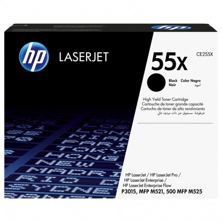 HP originaal LaserJet toonerikassett CE255X must standardmahuga 12 500 lehekülge 1 tk