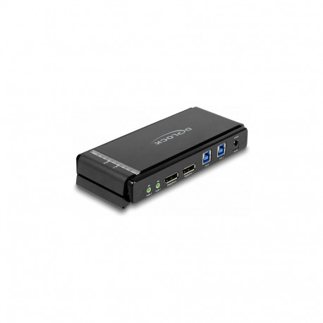 "DELOCK DisplayPort 1.4 KVM Switch 8K 60 Hz mit USB 5 Gbps und Audio"