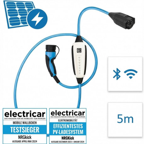 NRGkick 32A Pure päikesepaneeli kasutajatele GSM/GPS/SIM 5m WLAN