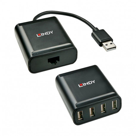 "LINDY Extender USB 2.0 Cat5 4 Ports 60m"