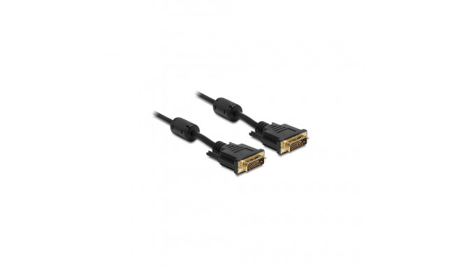 DVI 24+1 pistikuga kaabel > DVI 24+1 pistikuga 3m, must