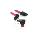 "SATA 0,5m rot DeLock 90°"